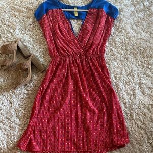 Blue and Red Dress 👗